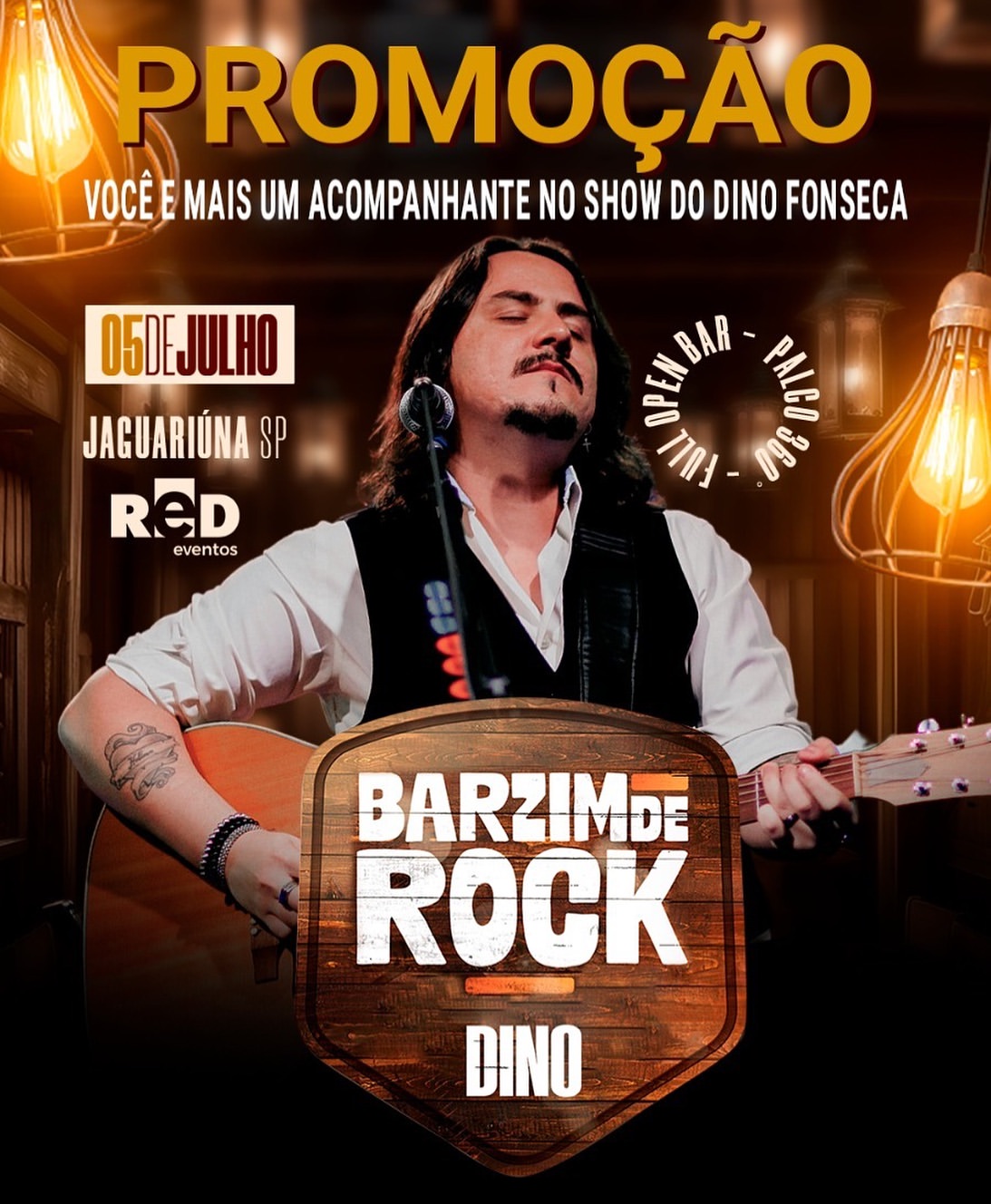 🎁 VOCÊ E MAIS UM ACOMPANHNTE NO SHOW DO DINO EM JAGUARIUNA ! 🎁

A Conecta FM vai te levar pro show do Dino Fonseca com open bar + acompanhante garantido! 🍹🎶

📍 Local: Red Eventos
📆 Data: Show 05/07 | Sorteio 27/06

Pra concorrer:

✅ Curta o post
✅ Siga @conectafm
✅ Siga @barzimderock 
✅ Siga @almaprodutorabr 
✅ Marque um amigo(a) nos comentários (vale comentar várias vezes!)

Não dá pra perder!

#ConectaFM #SorteioConecta #DinoAoVivo
